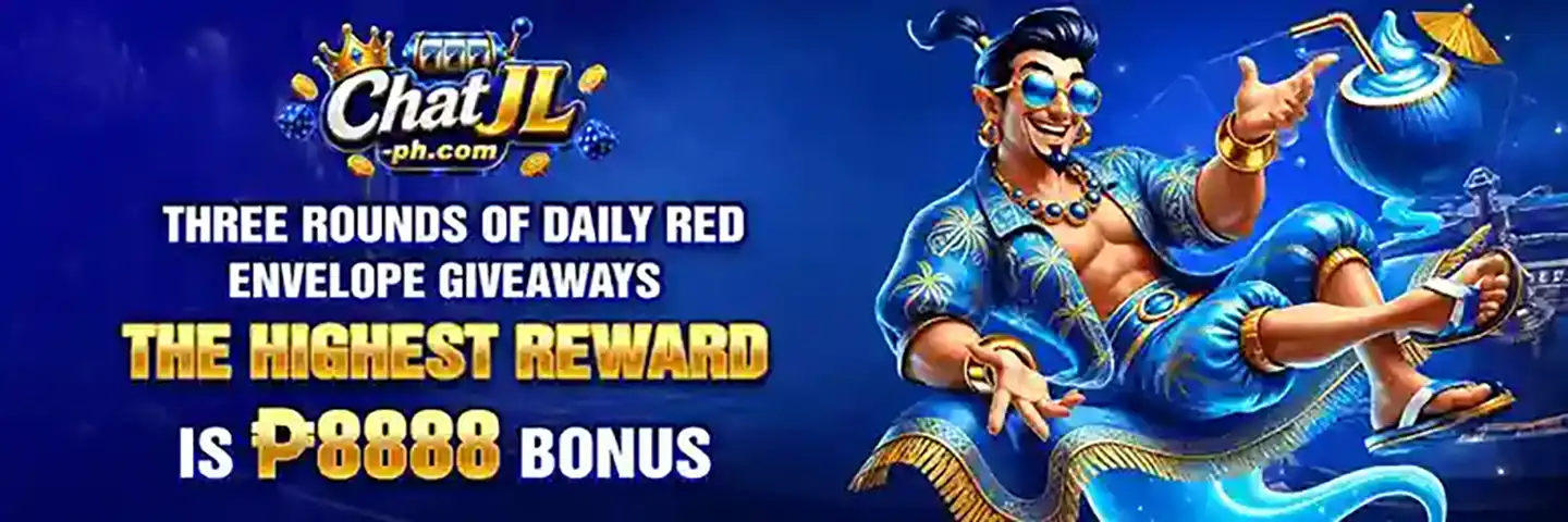 CHATJL homepage showing online casino games, login, register, and app download access