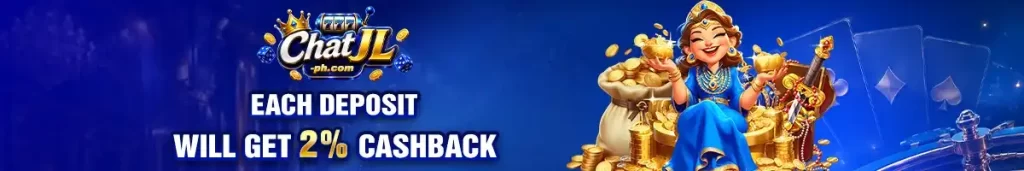 CHATJL cashback on deposit promotion showing players receiving money back from casino deposits