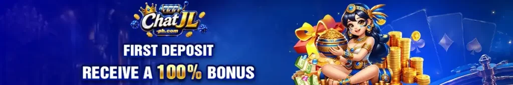 CHATJL first deposit bonus promotion highlighting welcome rewards for new casino players